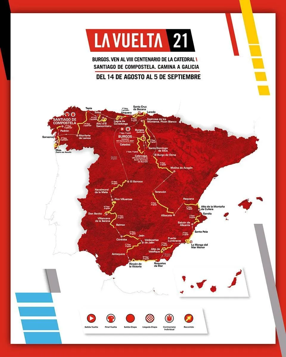 Foto 2 - La Vuelta a Espa&ntilde;a 2021 no pasar&aacute; por Salamanca despu&eacute;s de hacer parte de su recorrido en ella...