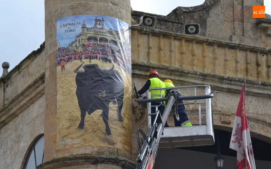 1Foto: La Plaza Mayor no se queda sin ver un toro en febrero  