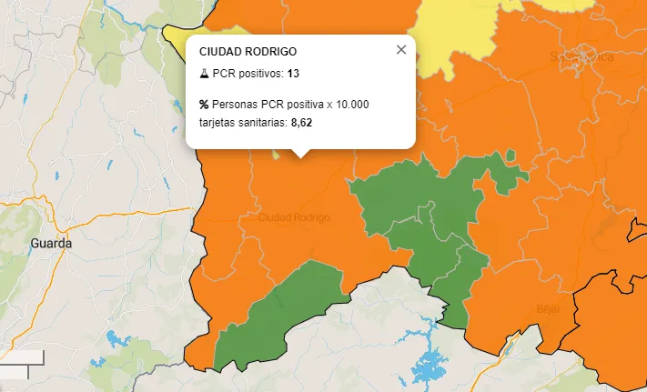 Las zonas de Robleda y Tamames bajan a verde en una jornada con sólo 2 positivos más por PCR  