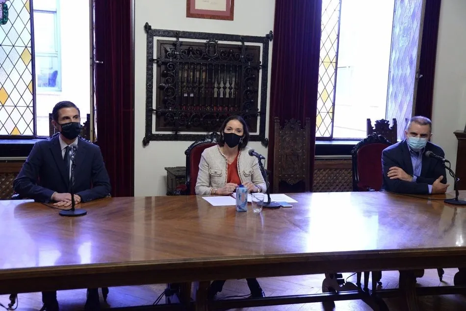 La ministra Reyes Maroto, este lunes en Alcalá de Henares. Foto: EP