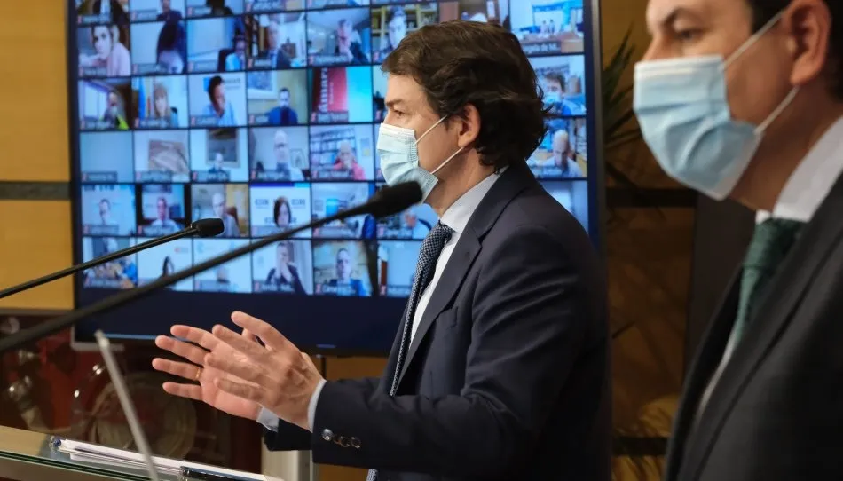 El presidente de la Junta de Castilla y León, Alfonso Fernández Mañueco