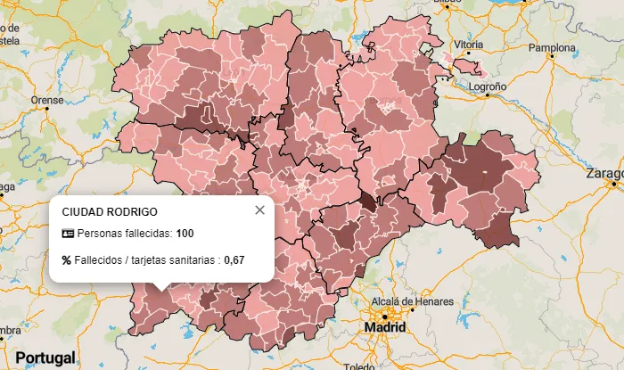 La Zona de Ciudad Rodrigo llega oficialmente a los 100 fallecidos por coronavirus en lo que va de...
