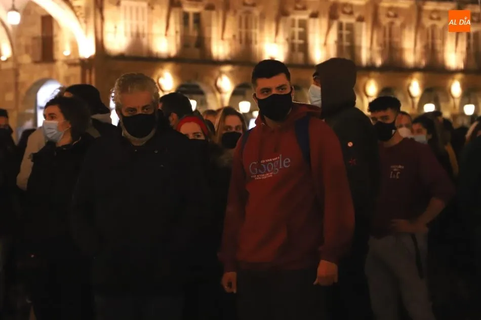 Foto 8 - Concentraci&oacute;n en la Plaza Mayor de Salamanca por la libertad de Pablo Hasel&nbsp;