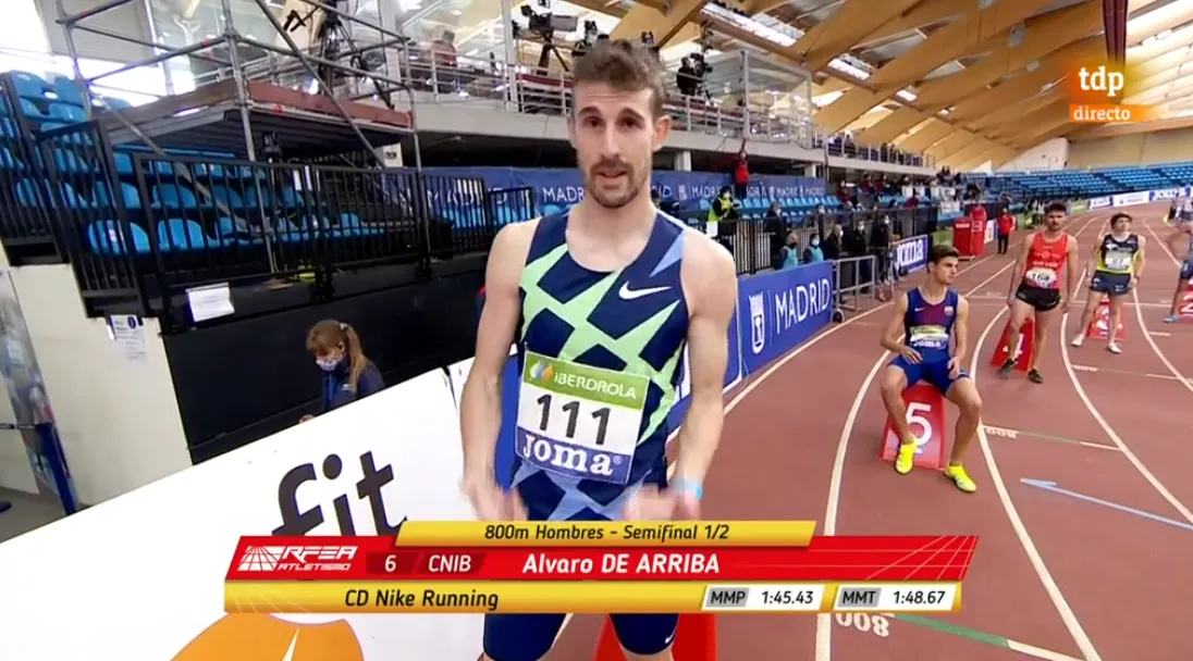 Foto 3 - &Aacute;lvaro de Arriba se mete en la final del Nacional Indoor con cierto esfuerzo en la &uacute;ltima vuelta  