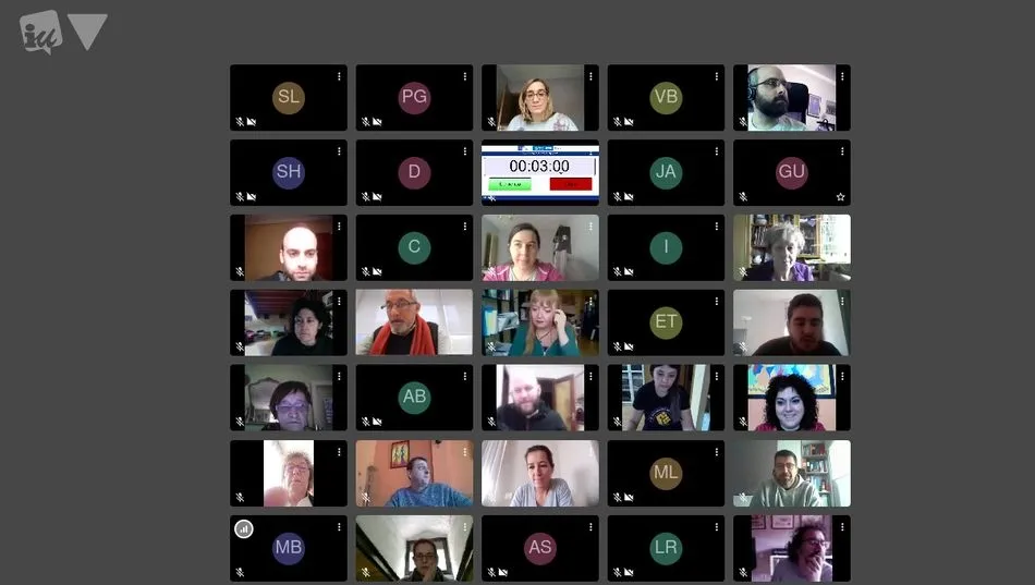 Imagen de la reunión telemática de las delegaciones provinciales de Izquierda Unida - IUCyL