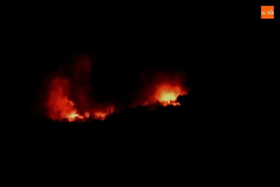 Incendio en El Castañar