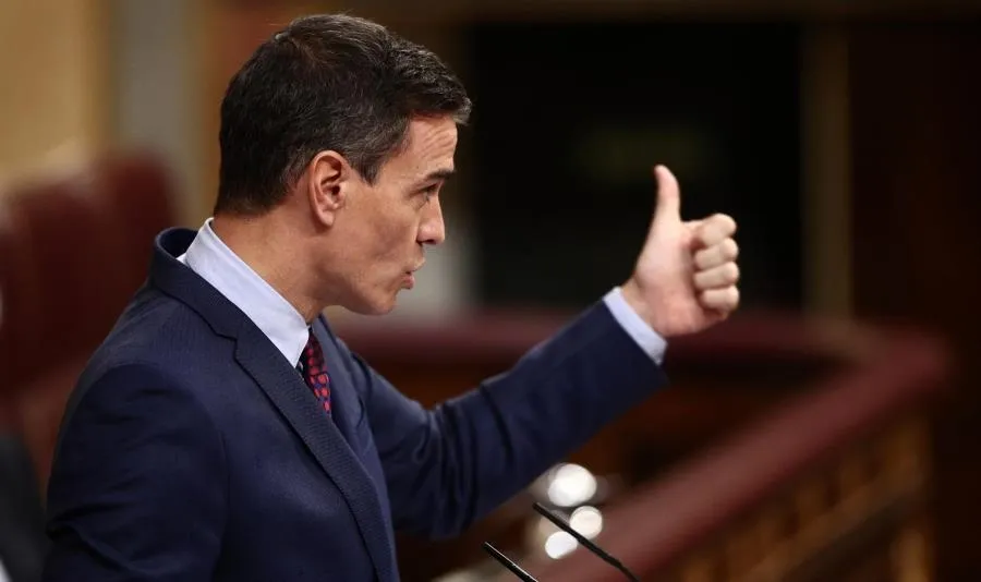 El presidente del Gobierno, Pedro Sánchez,en el Congreso. Foto de E. Parra. POOL - EP