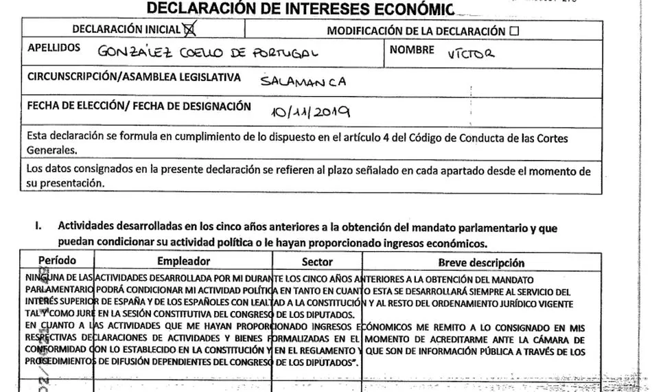 Foto 2 - La respuesta de los diputados de Vox, incluido el de Salamanca, para no detallar regalos ni...