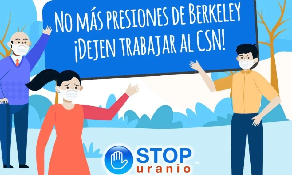 Stop Uranio convoca una manifestación a las puertas de las oficinas de Berkeley  