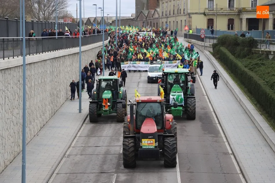 Foto de archivo de la manifestación de profesionales del campo del 30 de enero de 2020 en Salamanca