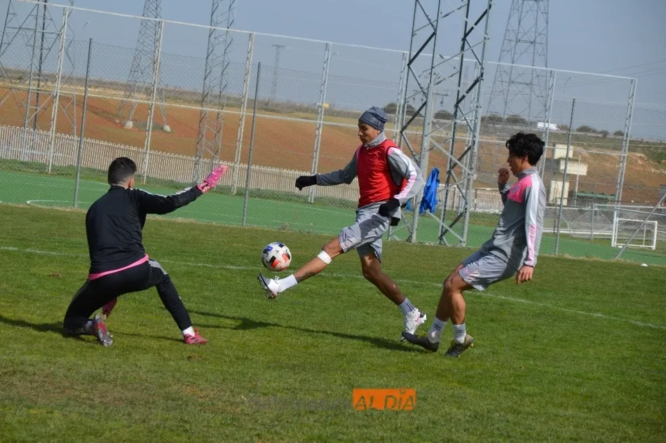 El Puma marca un gol en el entrenamiento del miércoles