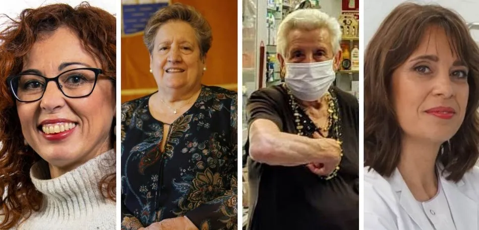 La bióloga María Concepción Lillo Delgado, la hostelera Manoli Martín Moreta, la comerciante Paz Encinas García y la doctora Patricia Balboa Losada