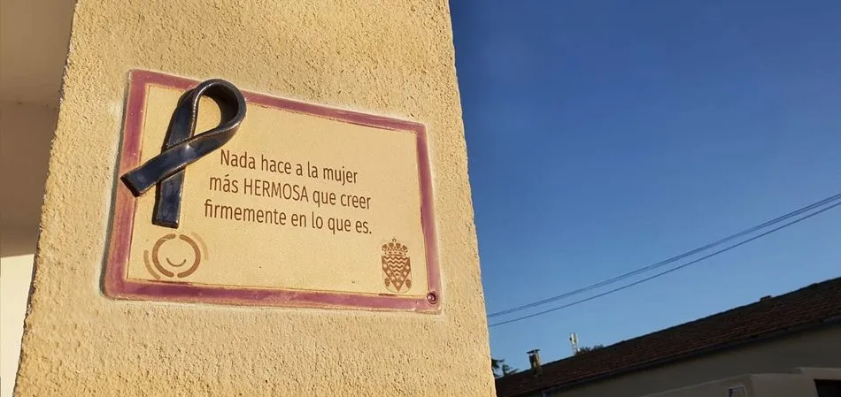 Foto 2 - Vega de Tirados homenajea a las mujeres decorando el municipio con placas de cer&aacute;mica con citas...
