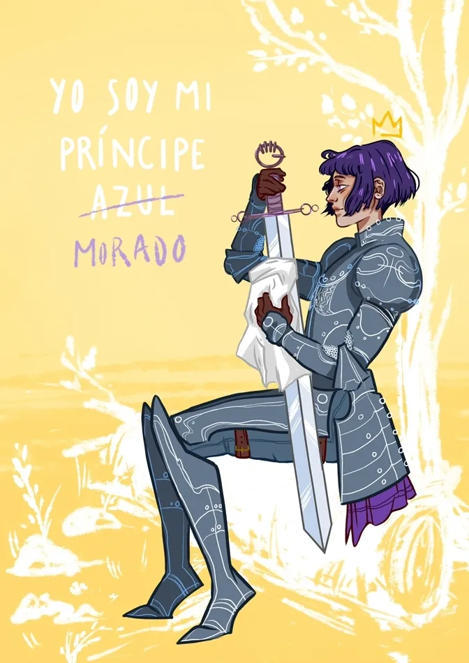 Ilustración ganadora, Princesa Morada