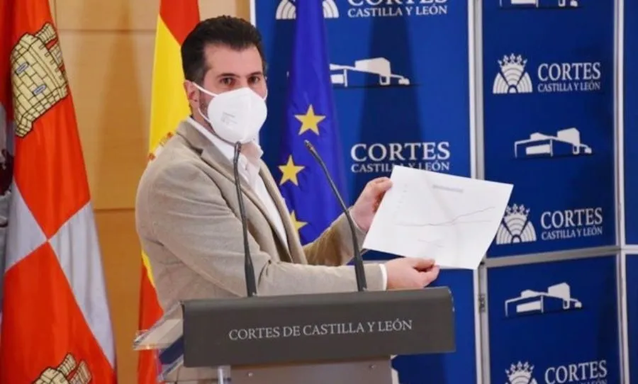 Luis Tudanca, líder del Grupo Socialista en Castilla y León