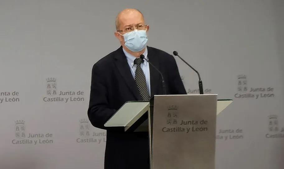 El vicepresidente y portavoz de la Junta, Francisco Igea, en la rueda de prensa de este jueves