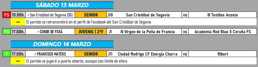 Doble duelo en todo lo alto para los seniors del III Columnas y el Ciudad Rodrigo CF  