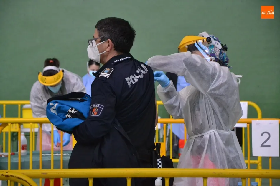 Los policías locales de Ciudad Rodrigo, entre los últimos en ser vacunados con AstraZeneca  