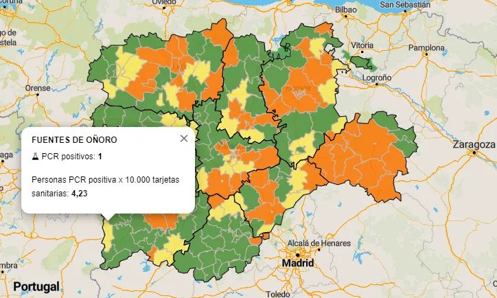 La comarca corta su gran racha con un positivo en la Zona Básica de Fuentes de Oñoro  