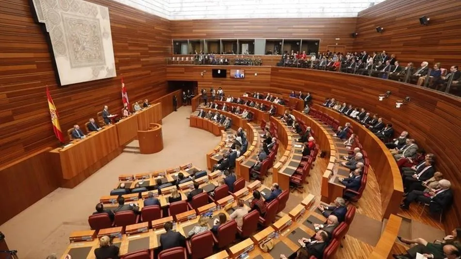 Foto de archivo de una sesión en las Cortes de Castilla y León