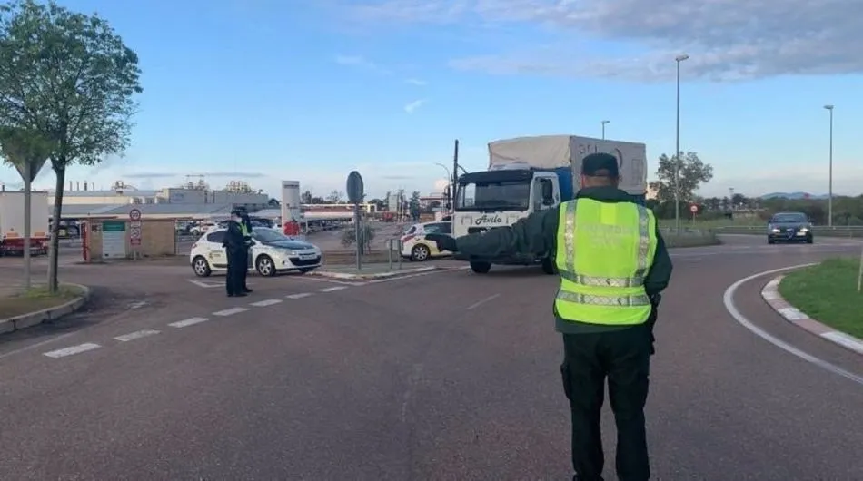 Control de tráfico de la Guardia Civil