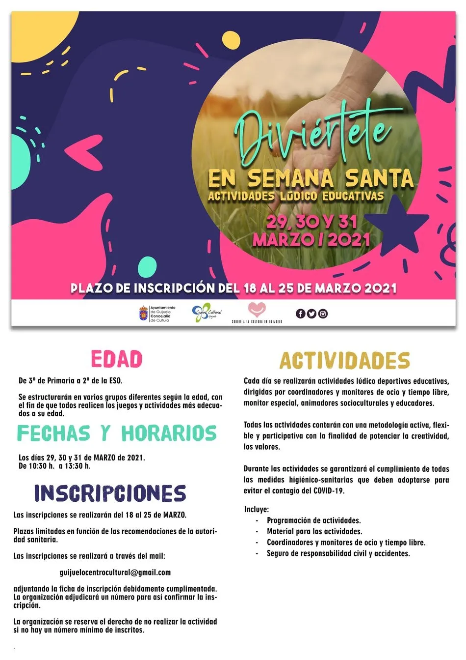 Foto 2 - El parque de la Dehesa acoge el programa &lsquo;Divi&eacute;rtete en Semana Santa&rsquo;