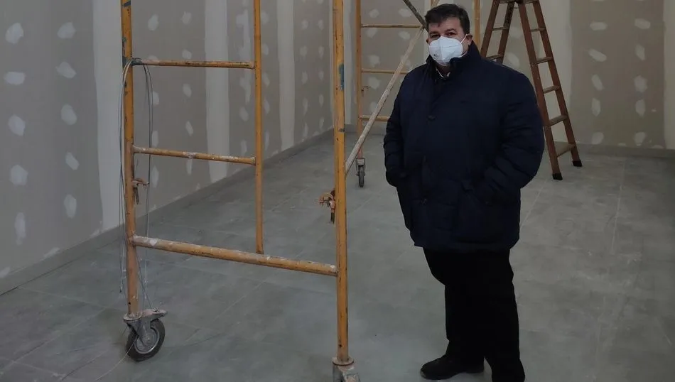 El concejal de Cultura, Francisco Miguel García, en su visita a estas obras