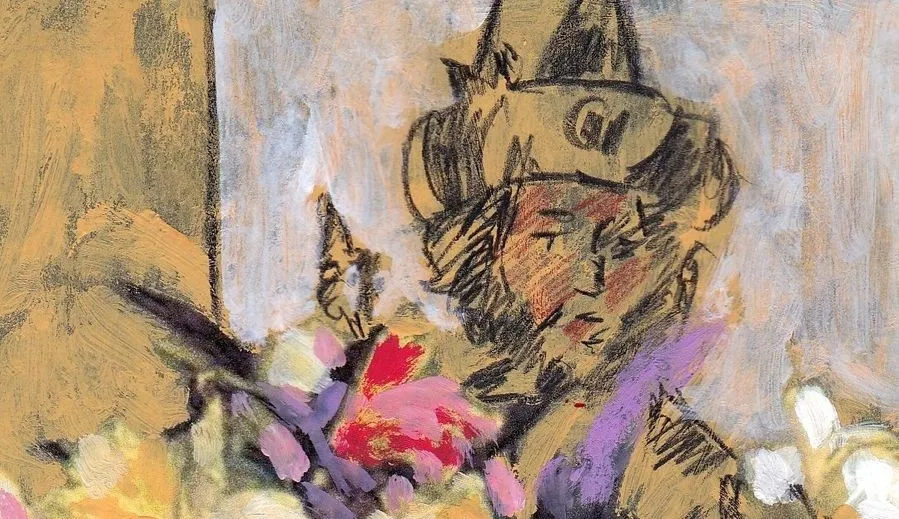 Rey David (fragmento) del pintor salmantino Miguel Elías