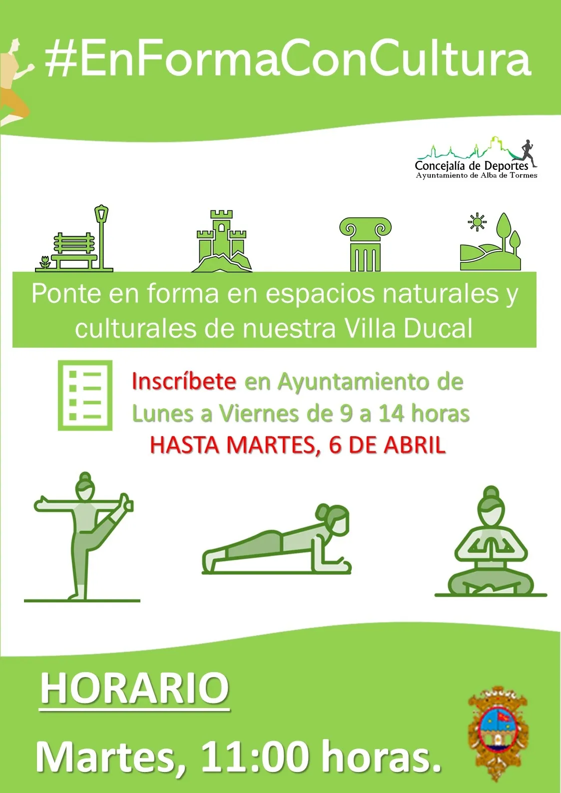 Cartel de la iniciativa #EnFormaConCultura