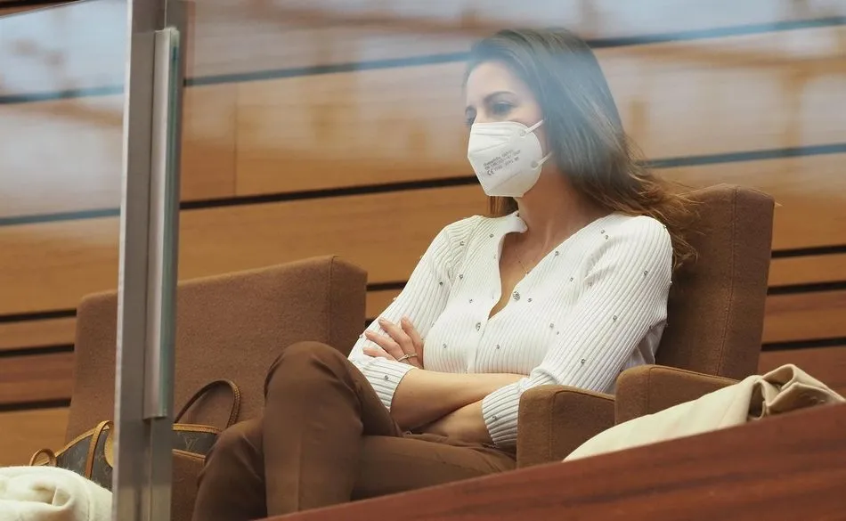 María Montero Carrasco, durante una sesión plenaria en las Cortes de Castilla y León. Foto: EP