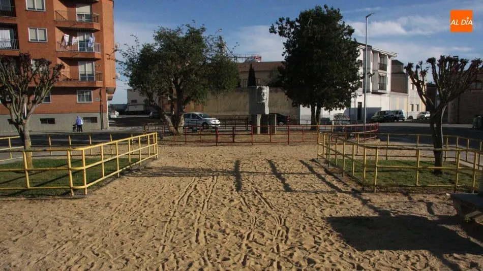 Los árboles situados a izquierda y derecha de la imagen serán trasplantados al parque San Nicolás / CORRAL
