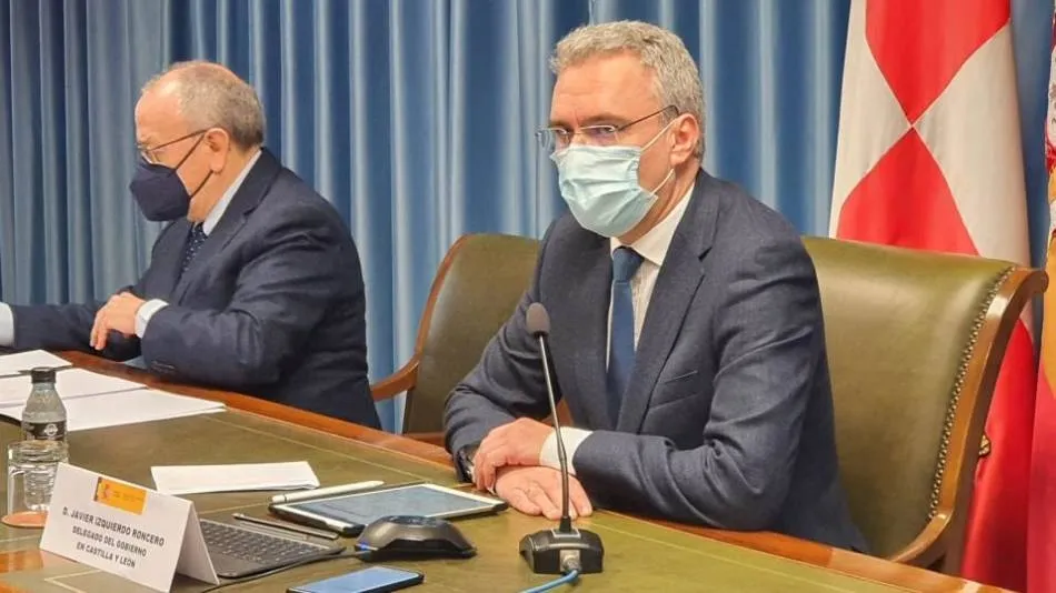 El delegado del Gobierno en Castilla y León, Javier Izquierdo, en una rueda de prensa anterior