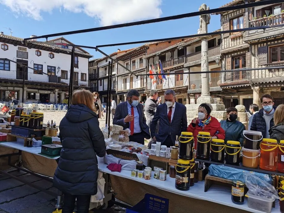 Visita a La Alberca del delegado del Gobierno en Castilla y León, Javier Izquierdo