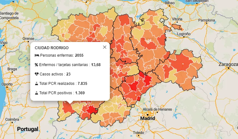 La Zona Básica de Ciudad Rodrigo registra su cifra más baja de casos activos desde el 14 de...