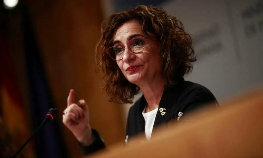 Rueda de prensa de la ministra de Hacienda, María Jesús Montero. Foto de Eduardo Parra - EP