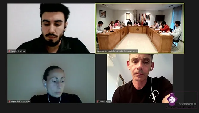 Imagen telemática del Pleno realizado en la tarde-noche del lunes en el Ayuntamiento