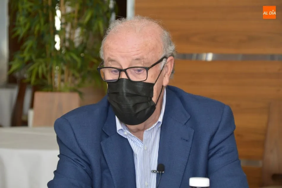 Vicente del Bosque en una entrevista para SALAMANCA AL DÍA en el Hotel Corona Sol