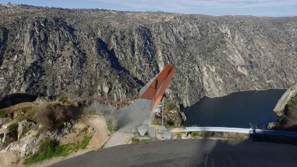 Recreación del nuevo Mirador del Fraile de Aldeadávila de la Ribera / JCyL