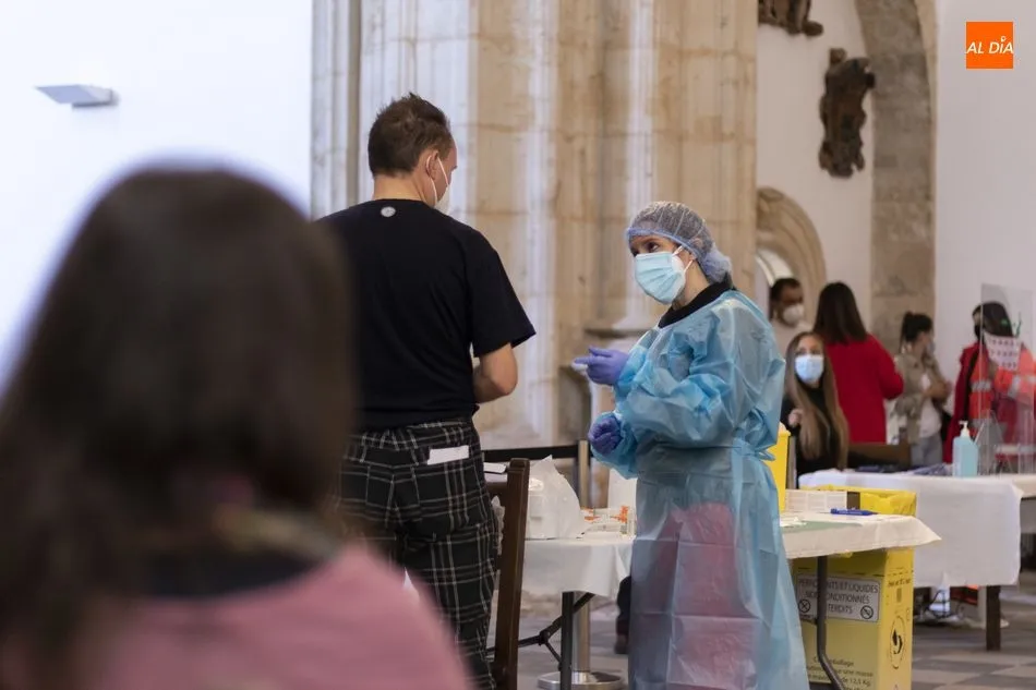 Imagen de una jornada de vacunación en Salamanca