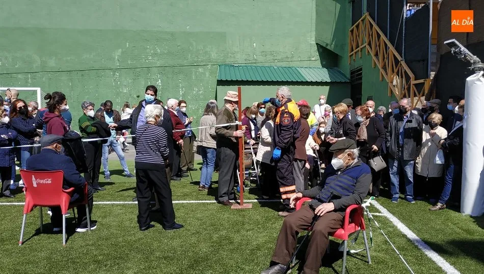 Vacunacion masiva en Béjar para mayores de 80 años