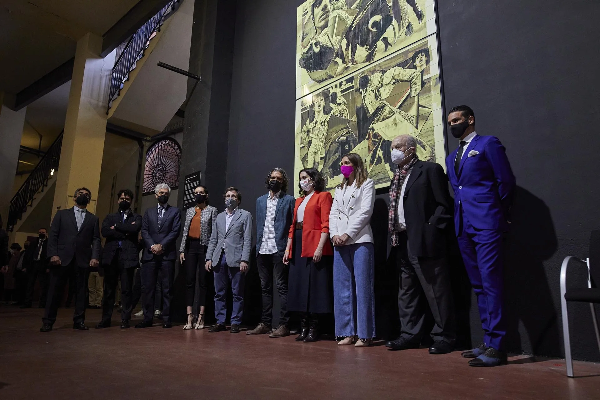 Mural en homenaje a Víctor Barrio en la plaza de toros de Las Ventas. Foto: EP