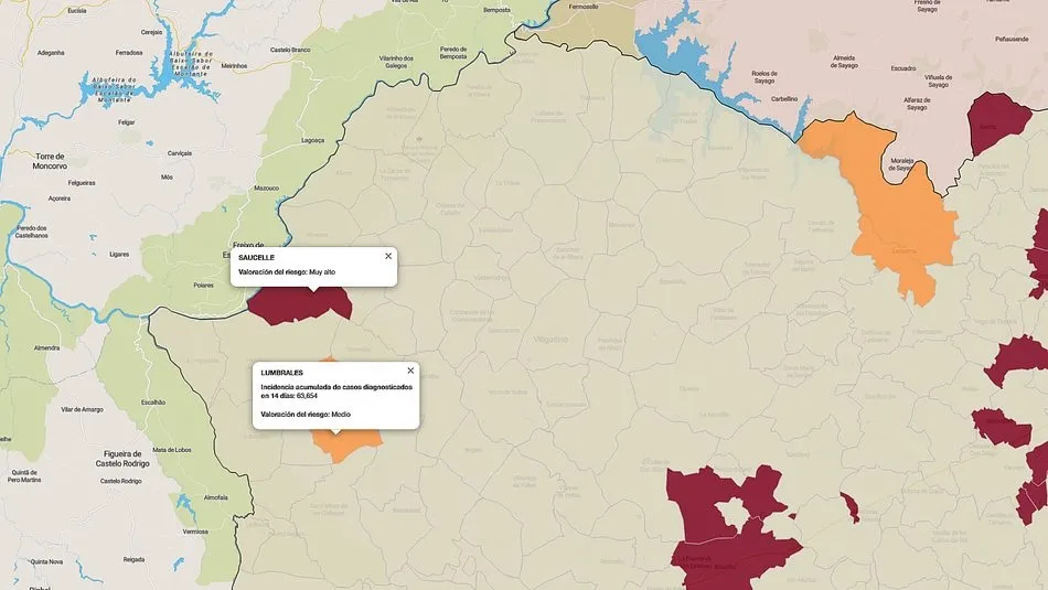 Saucelle y Lumbrales presentan tres positivos covid tras la Semana Santa / FUENTE: JCyL