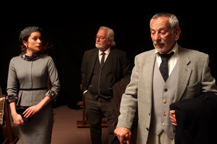 Una de las escenas de esta obra representada por La Lengua Teatro