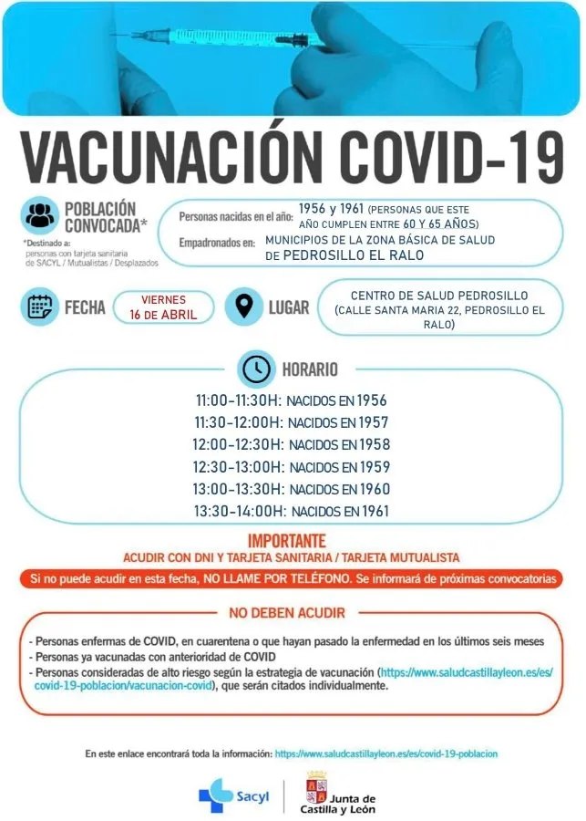 Foto 3 - La vacunaci&oacute;n masiva contin&uacute;a en La Alberca, Pe&ntilde;aranda, Fuentes de O&ntilde;oro, Tamames y Vitigudino