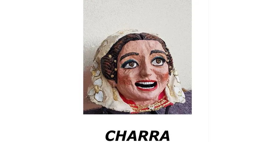 Uno de los cabezudos del programa Jóvenes y tradición