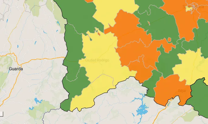 La Zona de Ciudad Rodrigo entra en amarillo mes y medio después tras sumar 2 nuevos positivos  