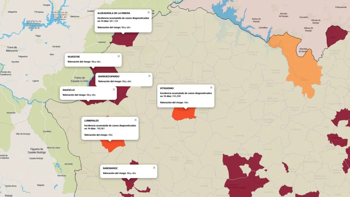 Vilvestre y Aldeadávila disparan sus índices de riesgo tras nuevos contagios covid  