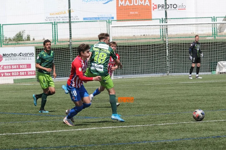 Foto 11 - Un asfixiado CD Guijuelo toma aire venciendo al Sporting de Gij&oacute;n (1-0)