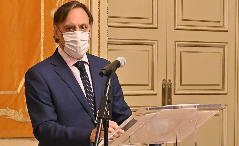 Rueda de prensa del alcalde de Salamanca, Carlos García Carbayo, en el Ayuntamiento