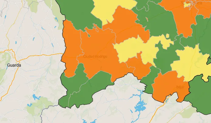 Dos positivos más hacen que la Zona Básica de Ciudad Rodrigo entre en naranja casi dos meses...